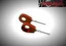 Pit Bike Chain Adjusters 12mm Red