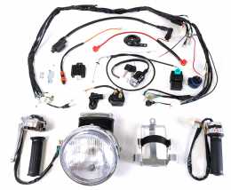 CT70 Headlight and wiring kit for CT70 with ZS190 or YX140 Semi-auto