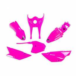 UFO - Complete Plastics Kit for KLX110 2010-Present in Flo-Pink