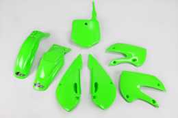 UFO - Complete Plastic Kit in Green for KLX110 02-09