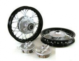 10"  Black Aluminum Wheels - Honda CRF50