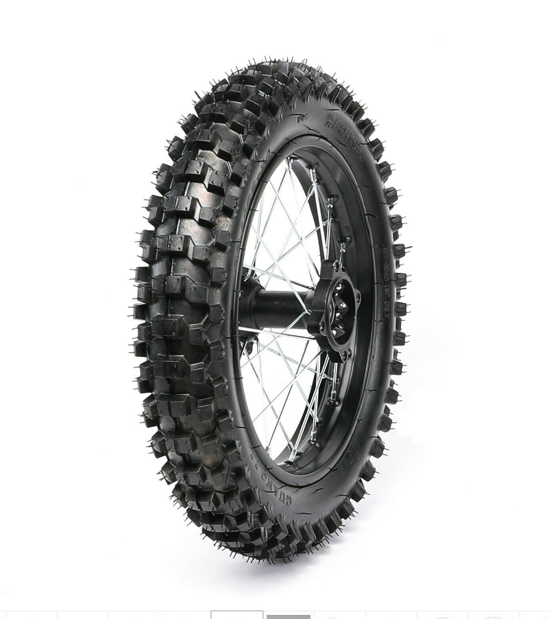 PIT BIKE WHEEL WITH TIRE 14 in REAR TRC11064 Wheels & Parts Pit