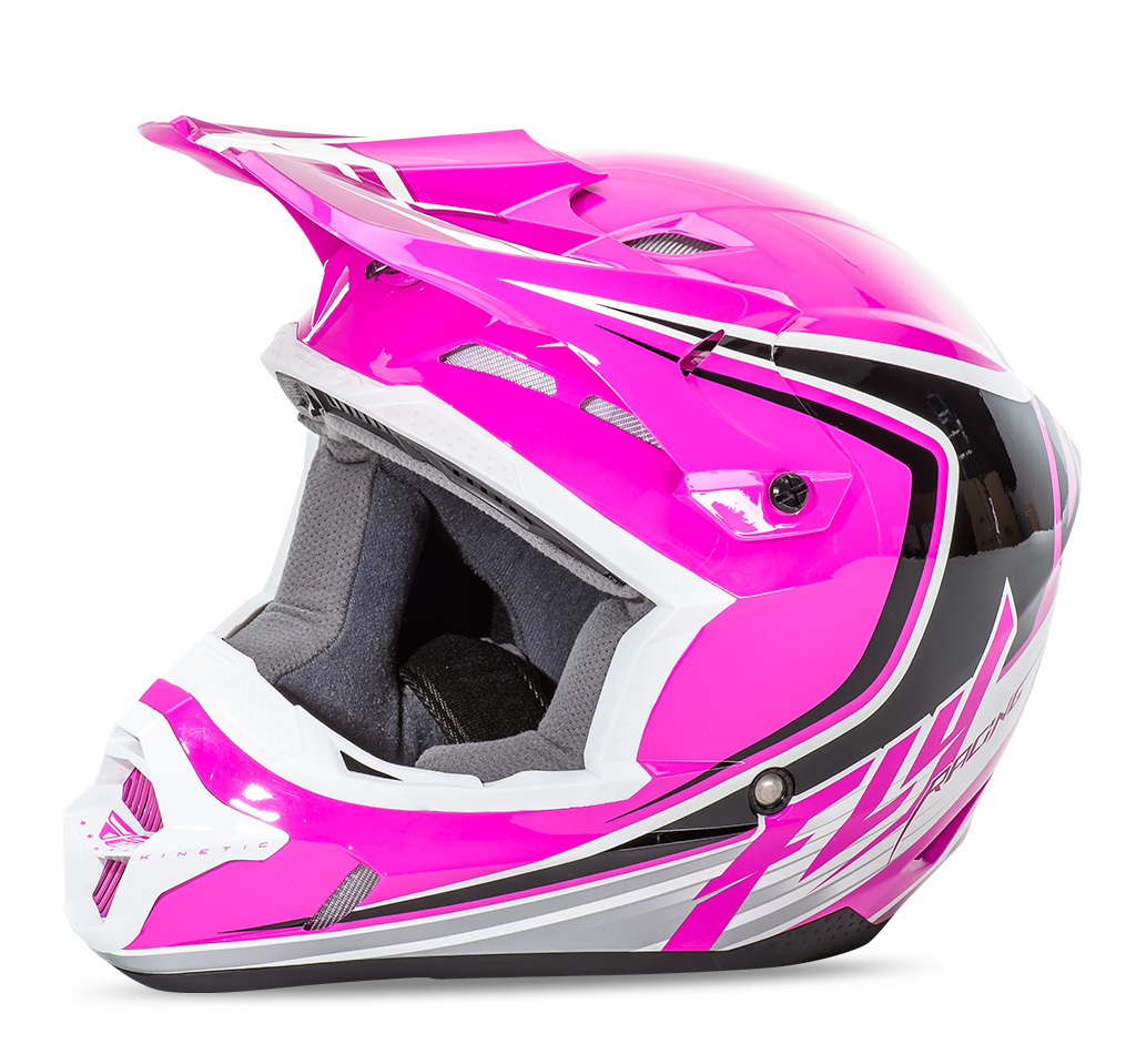 Fly - Kenetic Fullspeed Helmet - Pink/Black/White - W-73-3379 - Fly