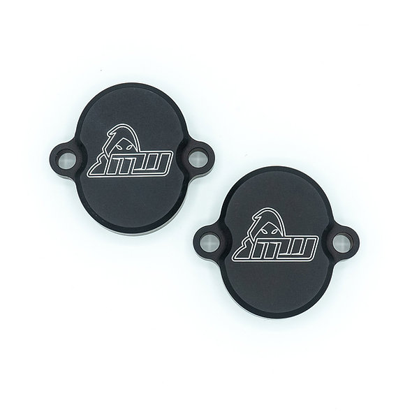 MINIWORX Billet Tappet Covers Black KLX110 2010 present MWX0771