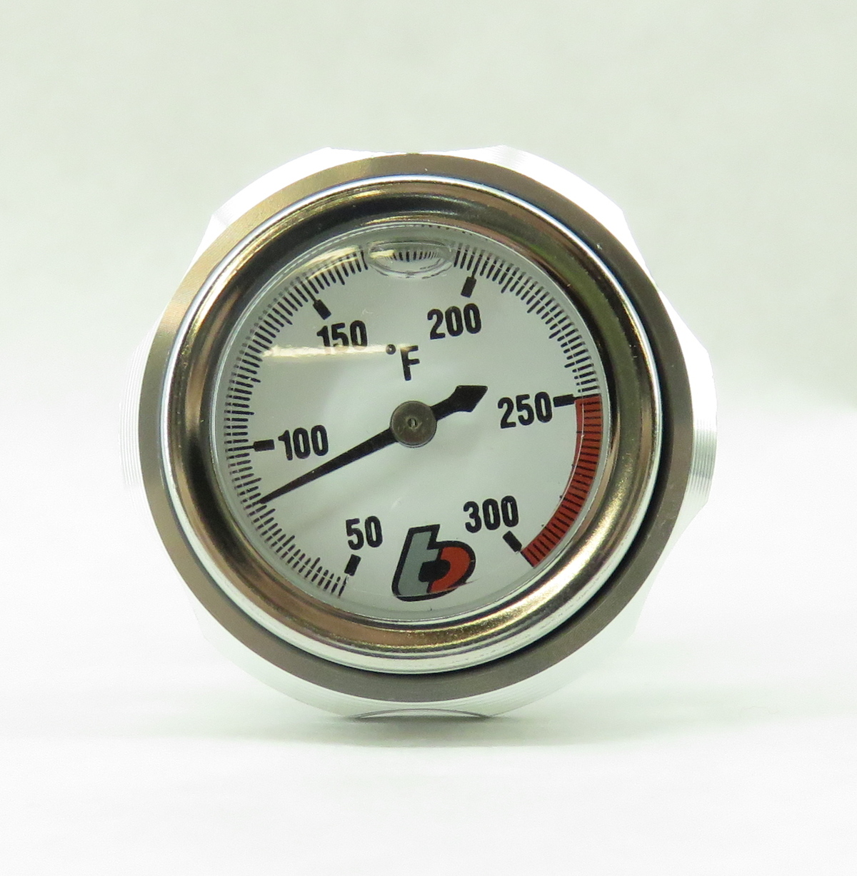 TBParts Dipstick Oil Temp Gauge in Silver for Honda 50 & 70 TBW1182