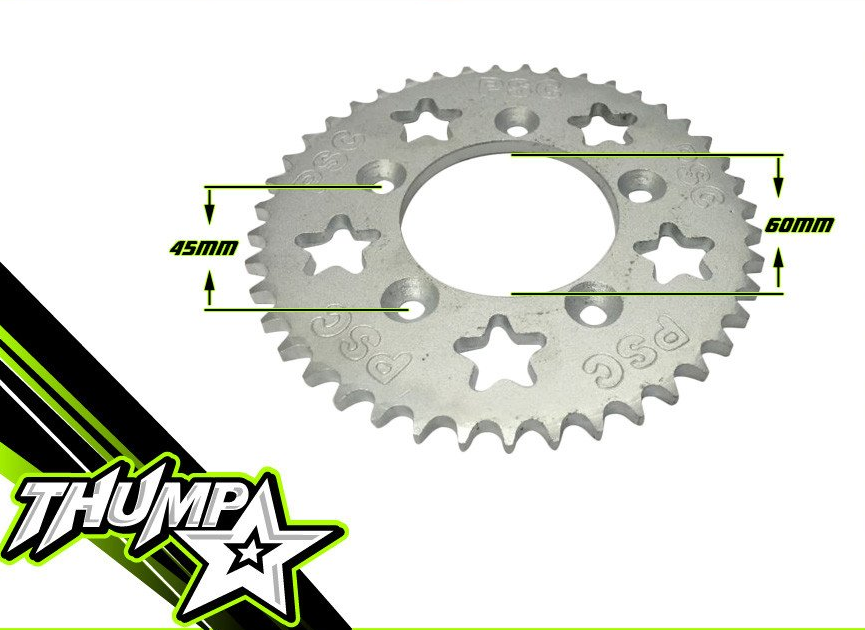 Thumpstar 5 Bolt rear sprocket 428 TMP4966 Sprockets & Chains