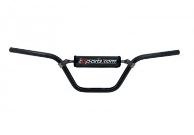 TBParts - Black Handlebars for KLX110 & aftermarket Z50/XR/CRF50 Triple Clamps