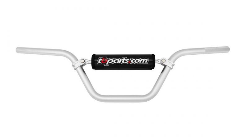 TBParts - Silver Handlebars for KLX110 & aftermarket Z50/XR/CRF50 triple clamps