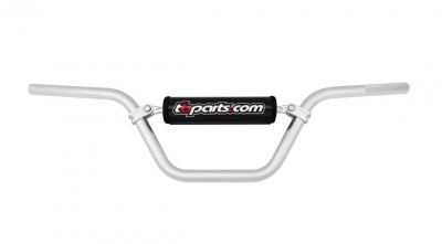 TBParts - Silver Handlebars for KLX110 & aftermarket Z50/XR/CRF50 triple clamps