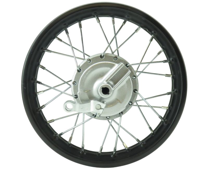 CRF50 & Pitbike Wheel (12" rear Drum) Fits Stock CRF50 with extended swingarm