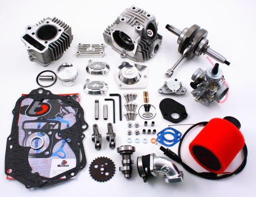 TBParts - 108cc 52mm Bore kit w/ Stroker crank and VM26 Carb Kit