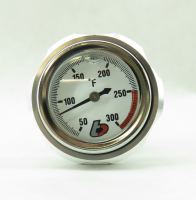 TBParts - Dipstick Oil Temp Gauge in Silver for Honda 50 & 70 - photo 1