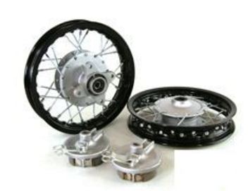 10"  Black Aluminum Wheels - Honda CRF50
