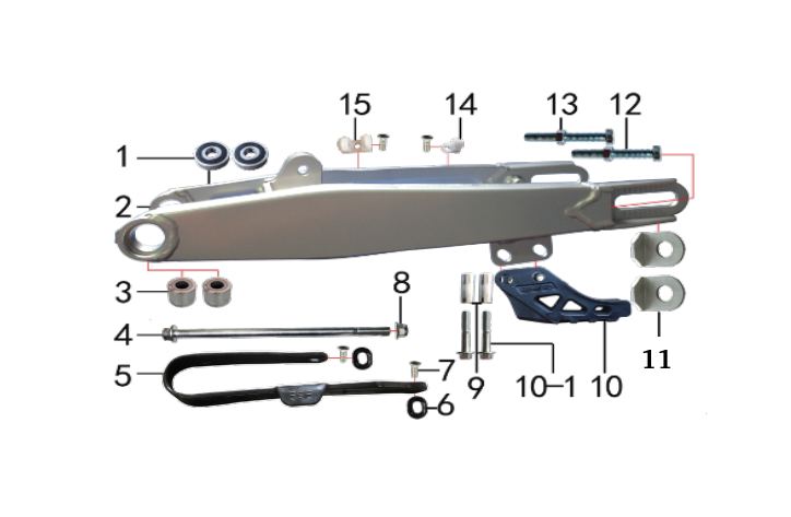 Thumpstar TS-C rear swingarm