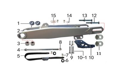Thumpstar TS-C rear swingarm