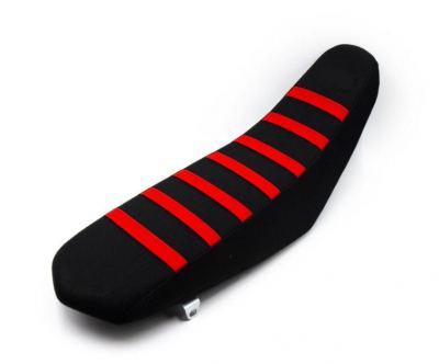 Tall Seat Black with Red Ribs for CRF110 and CRF125 2019 - Present