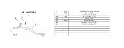 Thumpstar - Rear Brake Pedal for 2020 to Present