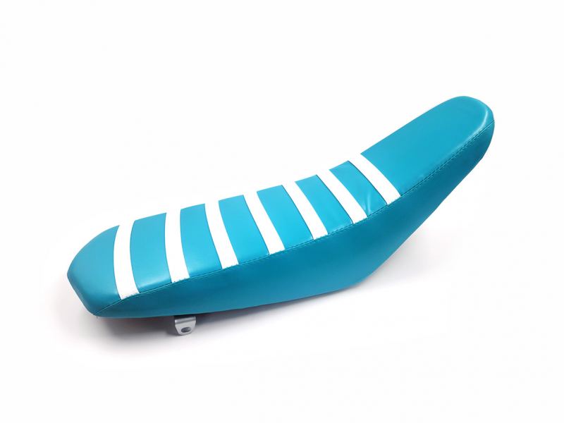 Tall Seat Teal w/ White Ribs for CRF110 and CRF125 2019-Present