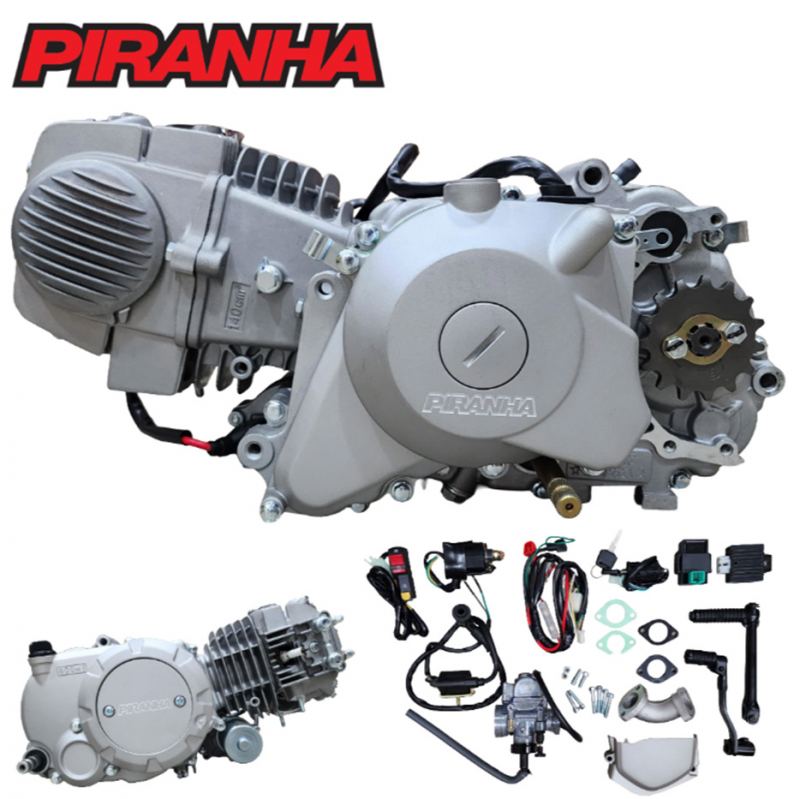 Piranha - 140cc Bottom Electric Start Semi-Auto E-Start Engine
