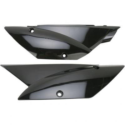 UFO - Side Number Plates in Black for KLX 110 2010-Present