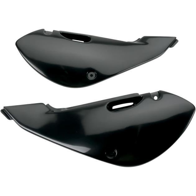 UFO - Side Number Plates in Black for KLX 110 2002-2009