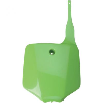 UFO - Front Number Plate in Green for KLX 110 2002-2009