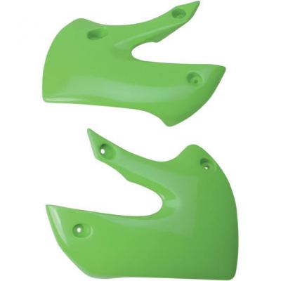 UFO - Radiator Shrouds in Green for KLX 110 2002-2009