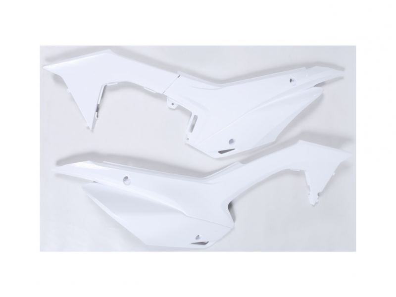 Polisport - Side Number Plates in White for CRF110 2013-2018