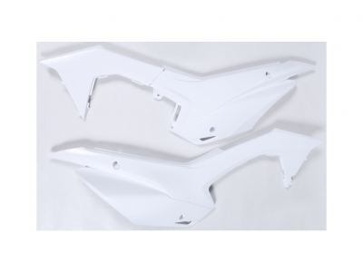 Polisport - Side Number Plates in White for CRF110 2013-2018