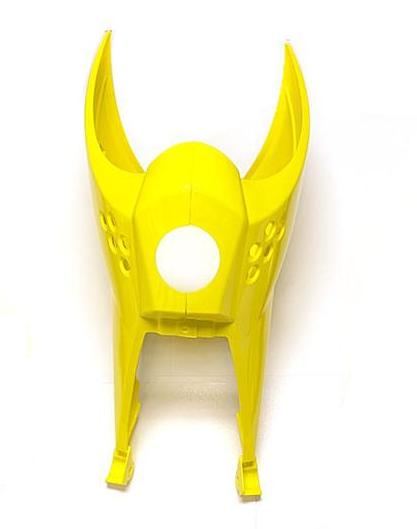 UFO - Radiator Shrouds in Suzuki Yellow for KLX110 2010-Present