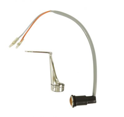 TBParts - Turn Signal Indicator Assembly Kit With Chrome Indicator Stay