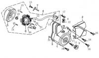 Piranha YX140 Stator Assembly #6 for YX 140 Top and Bottom Mount E-Start - photo 1