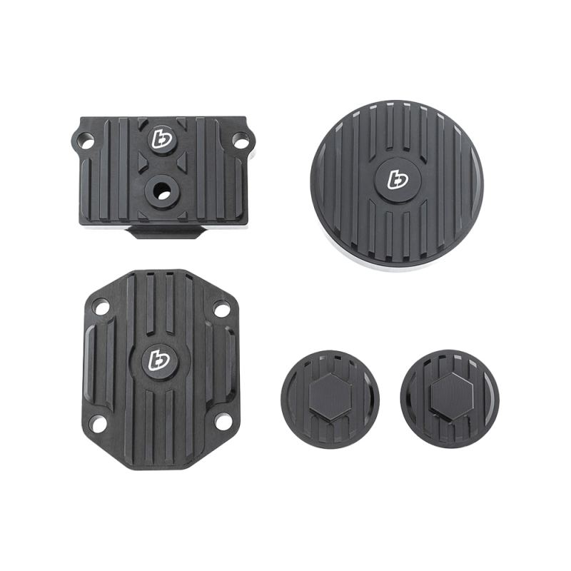 TBParts - Billet Cover Set in Black for Honda 50/70