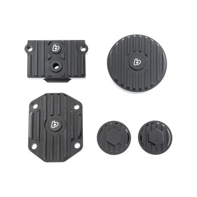 TBParts - Billet Cover Set in Black for Honda 50/70
