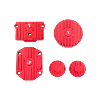 TBParts - Billet Cover Set in Red for Honda 50/70