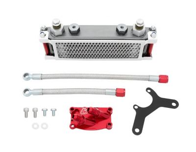 .TBParts - Oil Cooler Kit  w/ Intake mount for HONDA  V2 Head - RED
