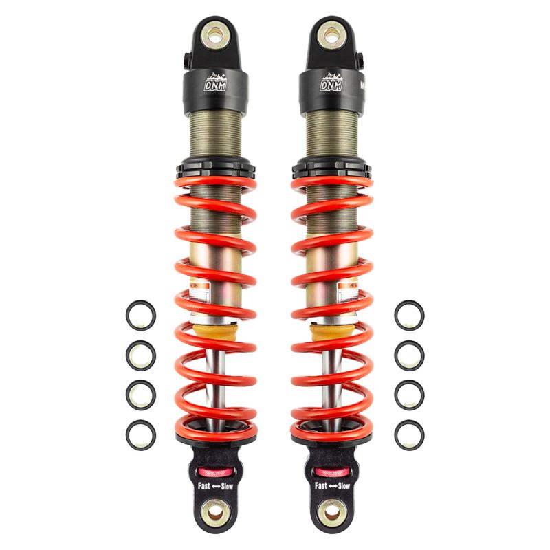TBparts - DNM 330mm Rear Shock Set in Red for 2022+ Honda Monkey 125
