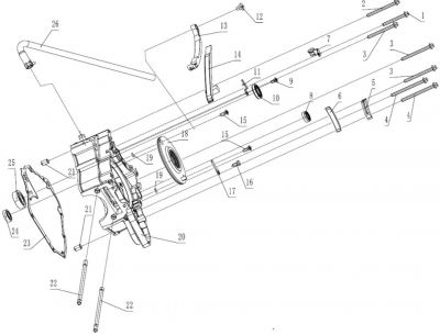 ZS 190 Crankcase Half Left Side
