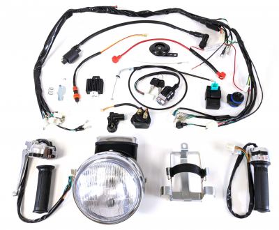 CT70 Headlight and wiring kit for CT70 with ZS190 or YX140 Semi-auto