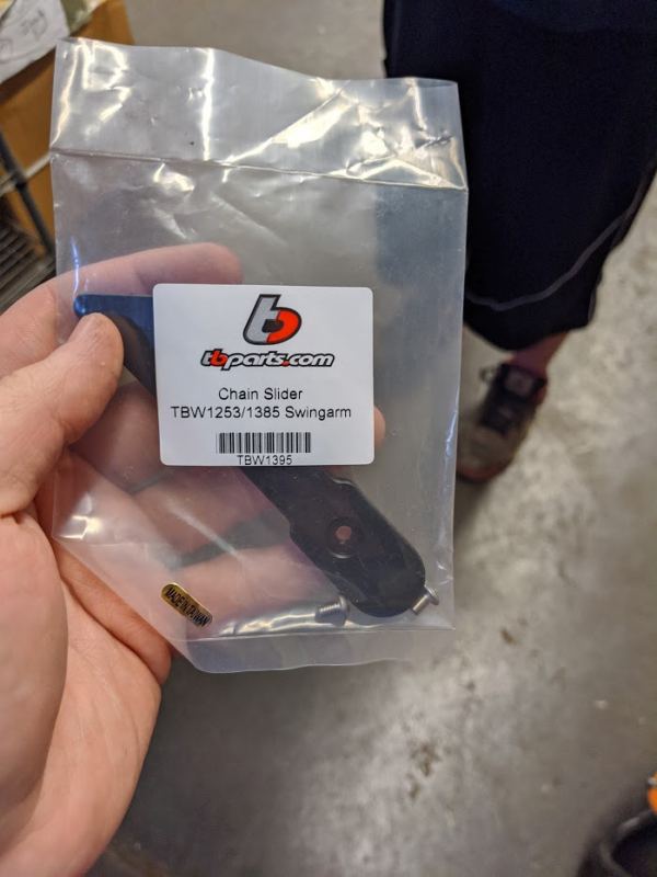 TBParts - Chain Slider for TBW1253 and TBW1385 Swingarm