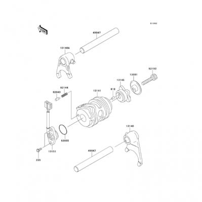 Kawasaki - 2nd and 4th Shift Fork for KLX110