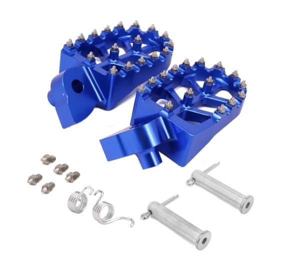 TRC - Billet 57mm Wide Foot Pegs for JTI Corso Skid Plate and YZ 125 YZ 250