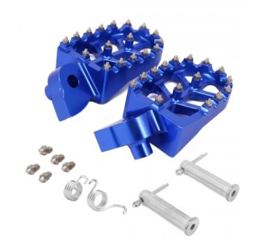 TRC - Billet 57mm Wide Foot Pegs for JTI Corso Skid Plate and YZ 125 YZ 250