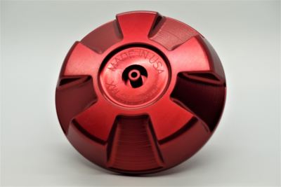 Kinetic MX - Billet Gas cap for CRF125 and CRF110  2019 - present Red