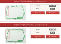Gasket for GPX YX Piranha Lifan Clutch T-1 - photo 2