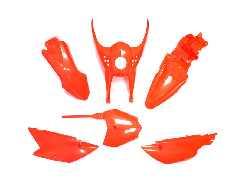 UFO - Complete Plastics Kit for KLX110 2010-Present in Flo-Orange