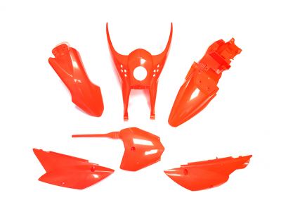 UFO - Complete Plastics Kit for KLX110 2010-Present in Flo-Orange