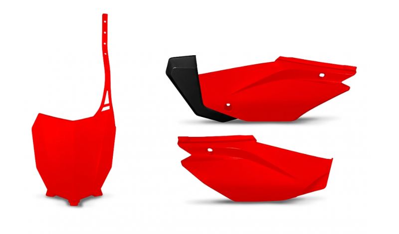 UFO - NUMBERS PLATE Plastic Kit in Red for CRF110 2019 - present