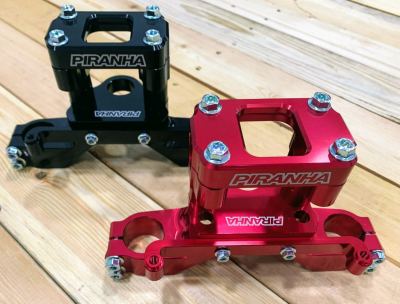 Piranha - Billet Top Clamp in Black for CRF110