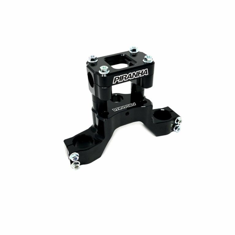 Piranha - Billet Top Clamp in Black for KLX110 and DRZ110